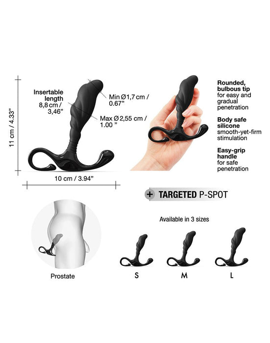 Dorcel - Expert-P - Prostaat Plug - Maat M - Zwart-Laced-up.nl