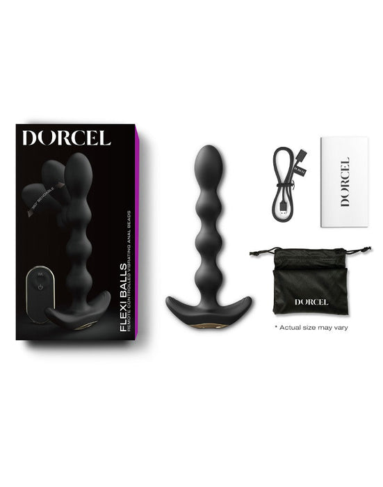 Dorcel - Flexi Balls - Anale Vibrator Met Afstandsbediening - Zwart-Laced-up.nl