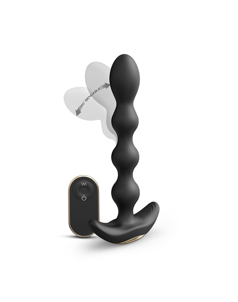 Dorcel - Flexi Balls - Anale Vibrator Met Afstandsbediening - Zwart-Laced-up.nl