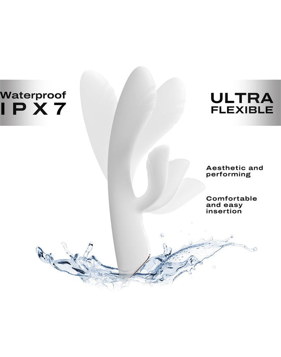 Dorcel - Flexi Rabbit - Verwarmde Rabbit Vibrator - Wit-Laced-up.nl