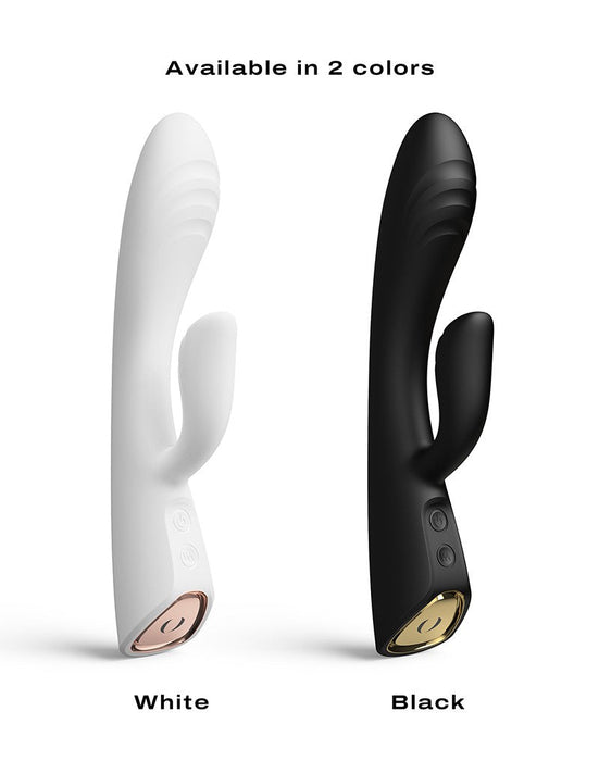 Dorcel - Flexi Rabbit - Verwarmde Rabbit Vibrator - Wit-Laced-up.nl