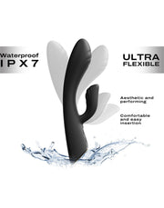 Dorcel - Flexi Rabbit - Verwarmde Rabbit Vibrator - Zwart-Laced-up.nl