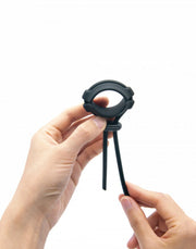 Dorcel - Fit Ring - Verstelbare Siliconen Cockring - Zwart-Laced-up.nl