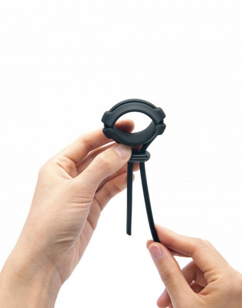 Dorcel - Fit Ring - Verstelbare Siliconen Cockring - Zwart-Laced-up.nl