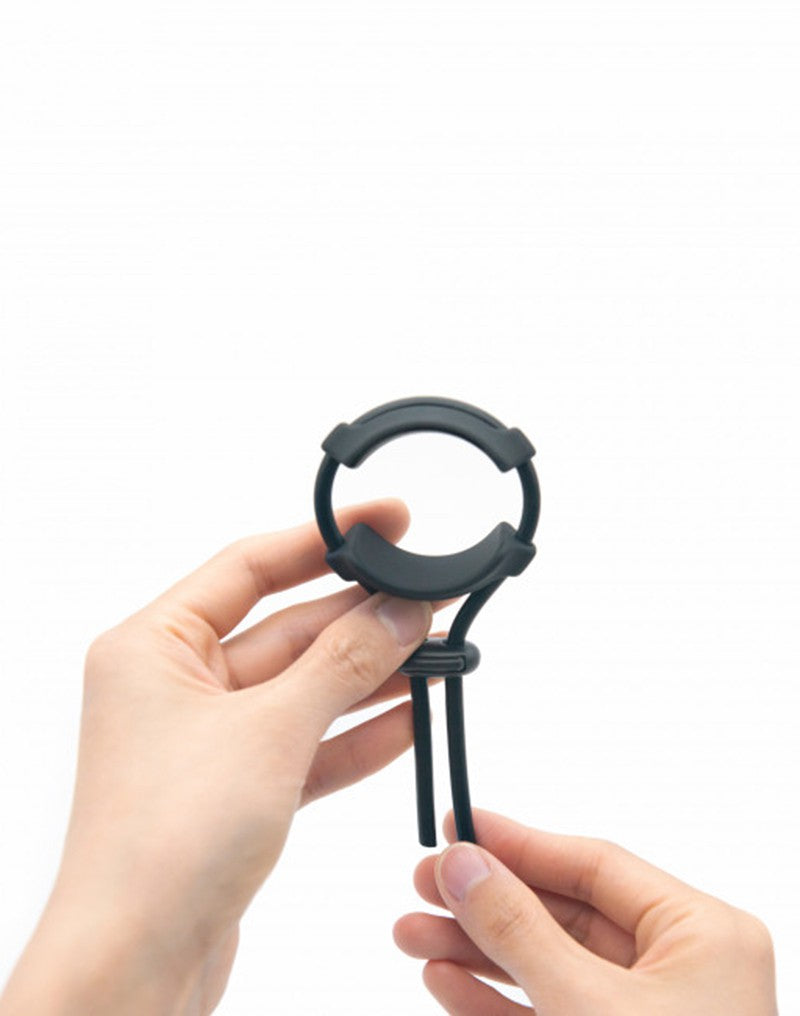 Dorcel - Fit Ring - Verstelbare Siliconen Cockring - Zwart-Laced-up.nl
