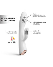 Dorcel - Flexi Rabbit - Verwarmde Rabbit Vibrator - Wit-Erotiekvoordeel.nl
