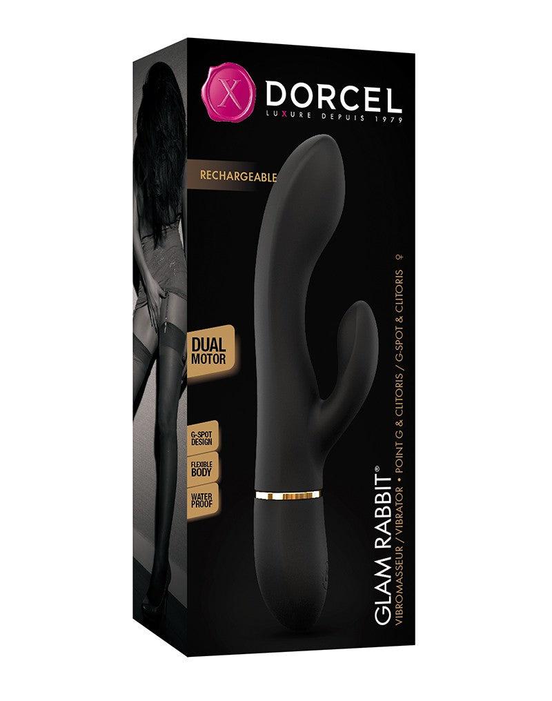 Dorcel - Glam Rabbit - Flexibele Rabbit Vibrator - Zwart-Laced-up.nl