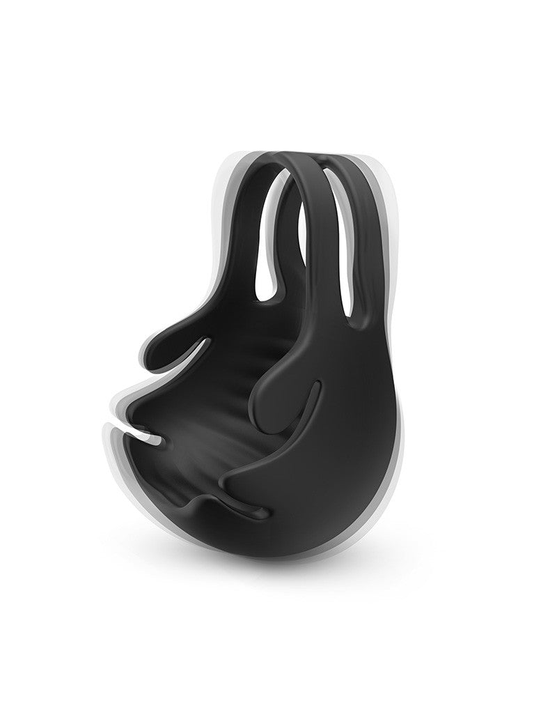 Dorcel - Fun Bag - Vibrerende Cockring En Testikel Stimulator - Zwart-Laced-up.nl