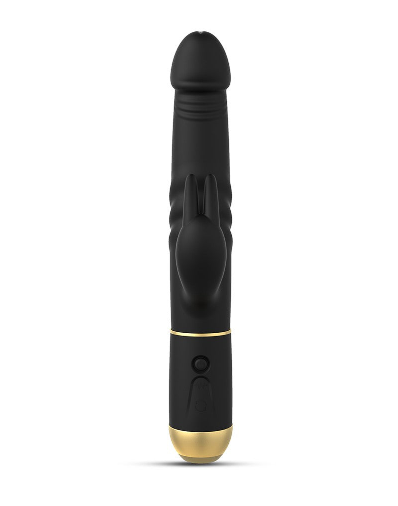 Dorcel - Furious Rabbit 2.0 - Roterende En Stotende Vibrator - Zwart-Laced-up.nl