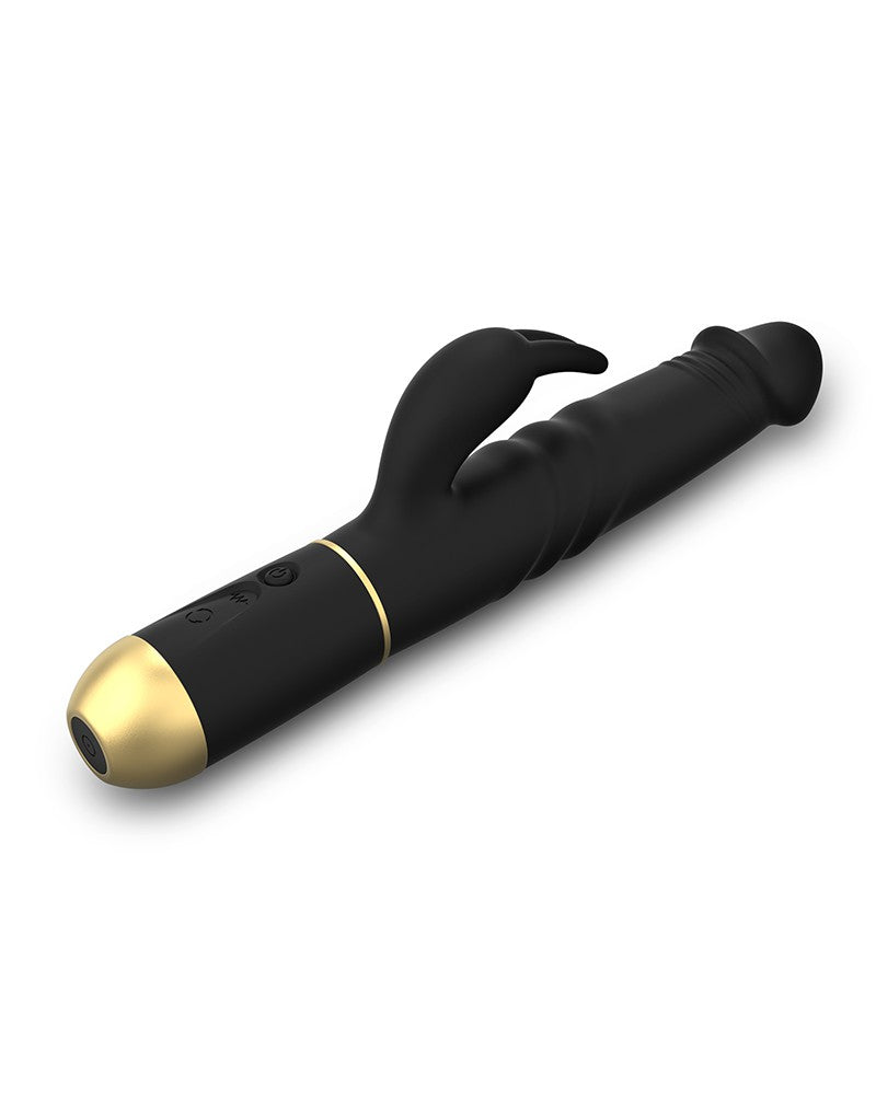 Dorcel - Furious Rabbit 2.0 - Roterende En Stotende Vibrator - Zwart-Laced-up.nl