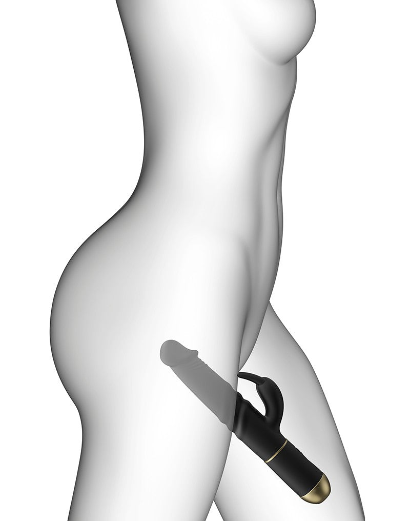 Dorcel - Furious Rabbit 2.0 - Roterende En Stotende Vibrator - Zwart-Laced-up.nl