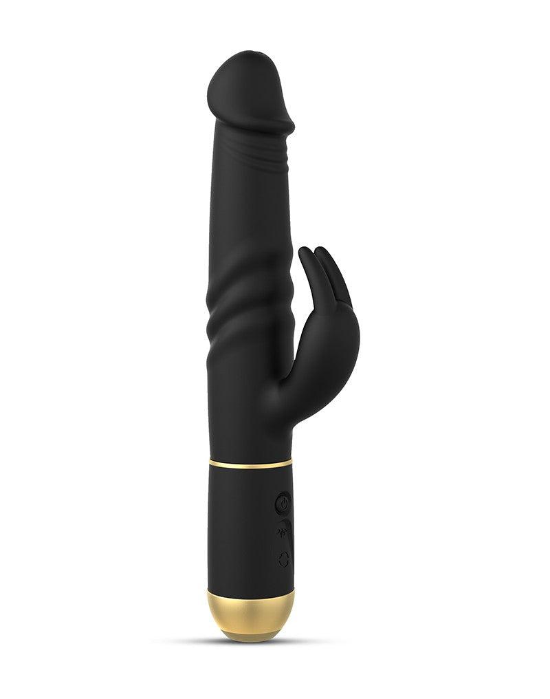 Dorcel - Furious Rabbit 2.0 - Roterende En Stotende Vibrator - Zwart-Laced-up.nl
