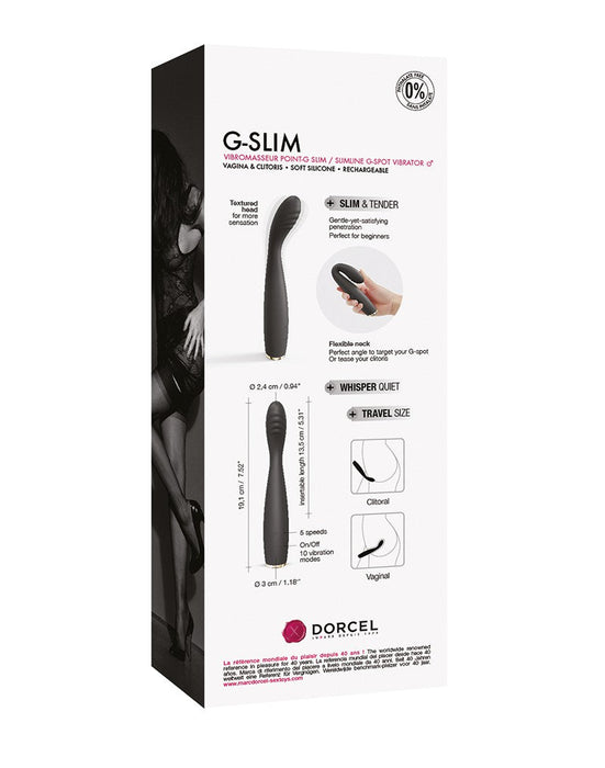 Dorcel - G-Slim G-Spot Vibrator - Zwart-Laced-up.nl
