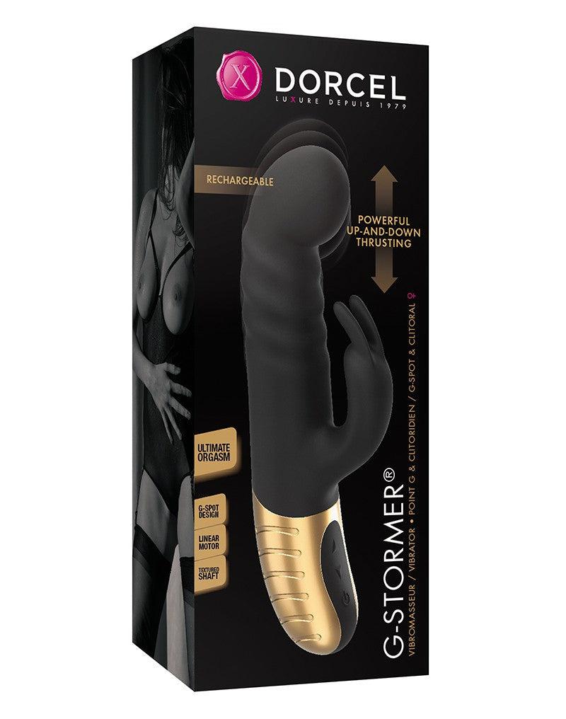 Dorcel - G-stormer - Stotende Rabbit Vibrator - Zwart-Laced-up.nl