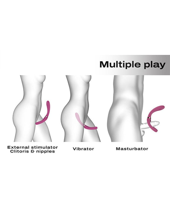 Dorcel - Infinite Joy - Multi Vibrator - Met Twee 360° Flexibele Armen - Roze-Erotiekvoordeel.nl