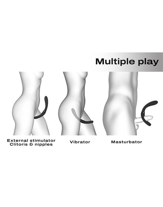 Dorcel - Infiniite Joy - Multi Vibrator - Met Twee 360° Flexibele Armen - Zwart-Laced-up.nl
