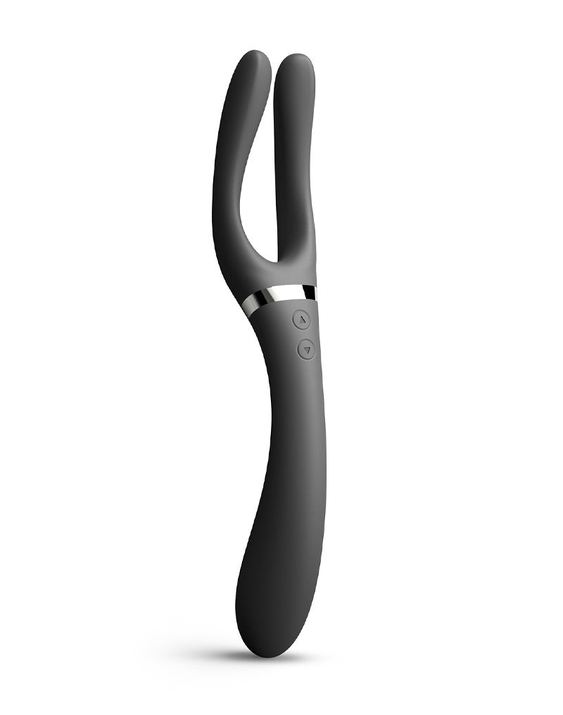 Dorcel - Infiniite Joy - Multi Vibrator - Met Twee 360° Flexibele Armen - Zwart-Laced-up.nl