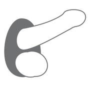 Dorcel - Liquid Soft Teardrop - Siliconen Rekbare Cockring - Opening voor Penis en Opening voor Testikels-Laced-up.nl