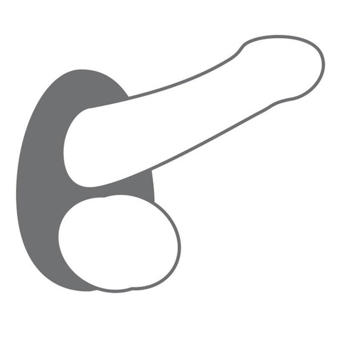 Dorcel - Liquid Soft Teardrop - Siliconen Rekbare Cockring - Opening voor Penis en Opening voor Testikels-Laced-up.nl