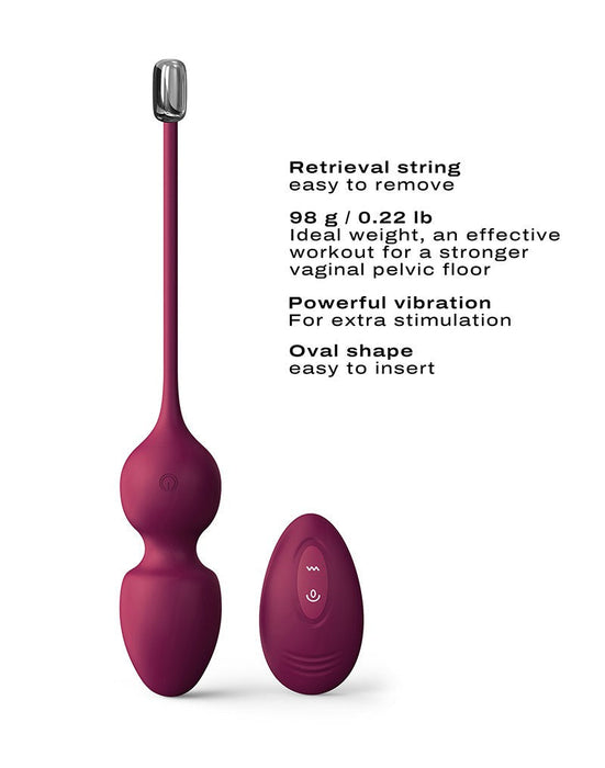 Dorcel - Love Balls - Vibrerende Kegel Balls Met Afstandsbediening- plum-Laced-up.nl