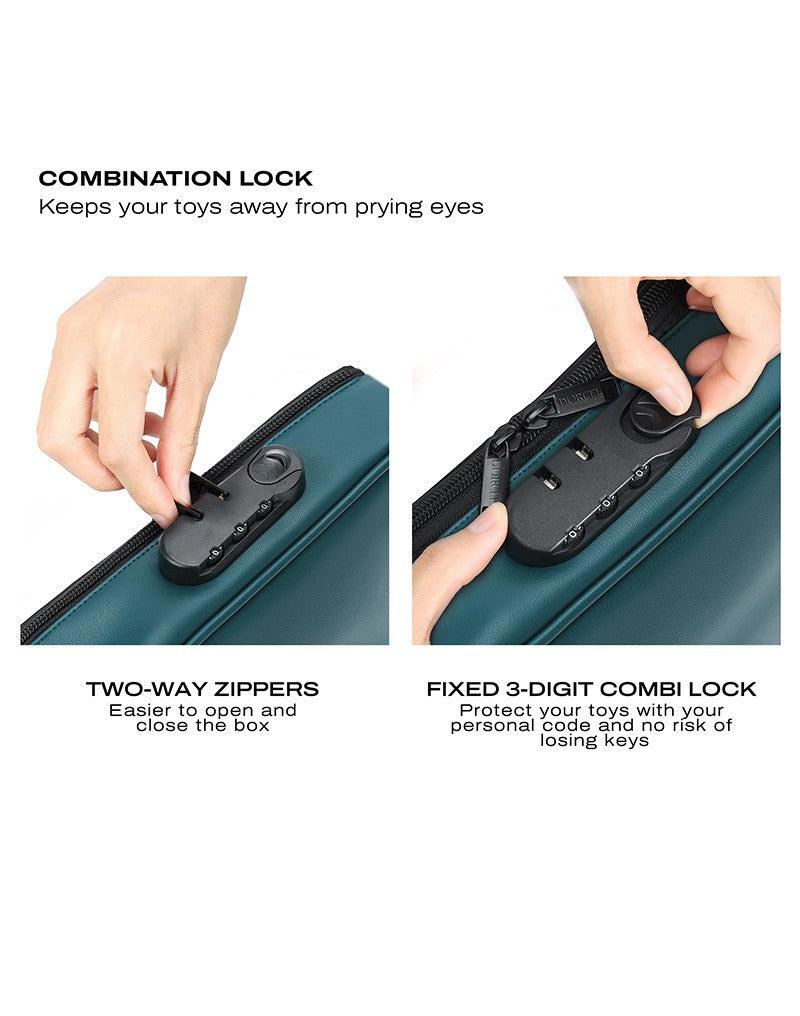 Dorcel - Luxury Discrete Box - Bewaar je sex speeltjes veilig en discreet - Groen-laced-up.nl