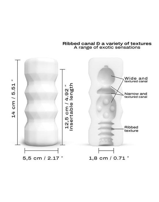 Dorcel - Masturbator Cup met Structuur - Exotic - Wit-Laced-up.nl