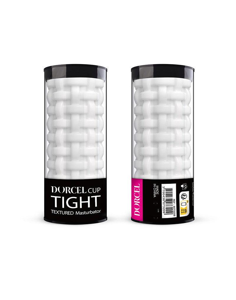 Dorcel - Masturbateur à texture - Tight - Blanc-Laced-up.nl