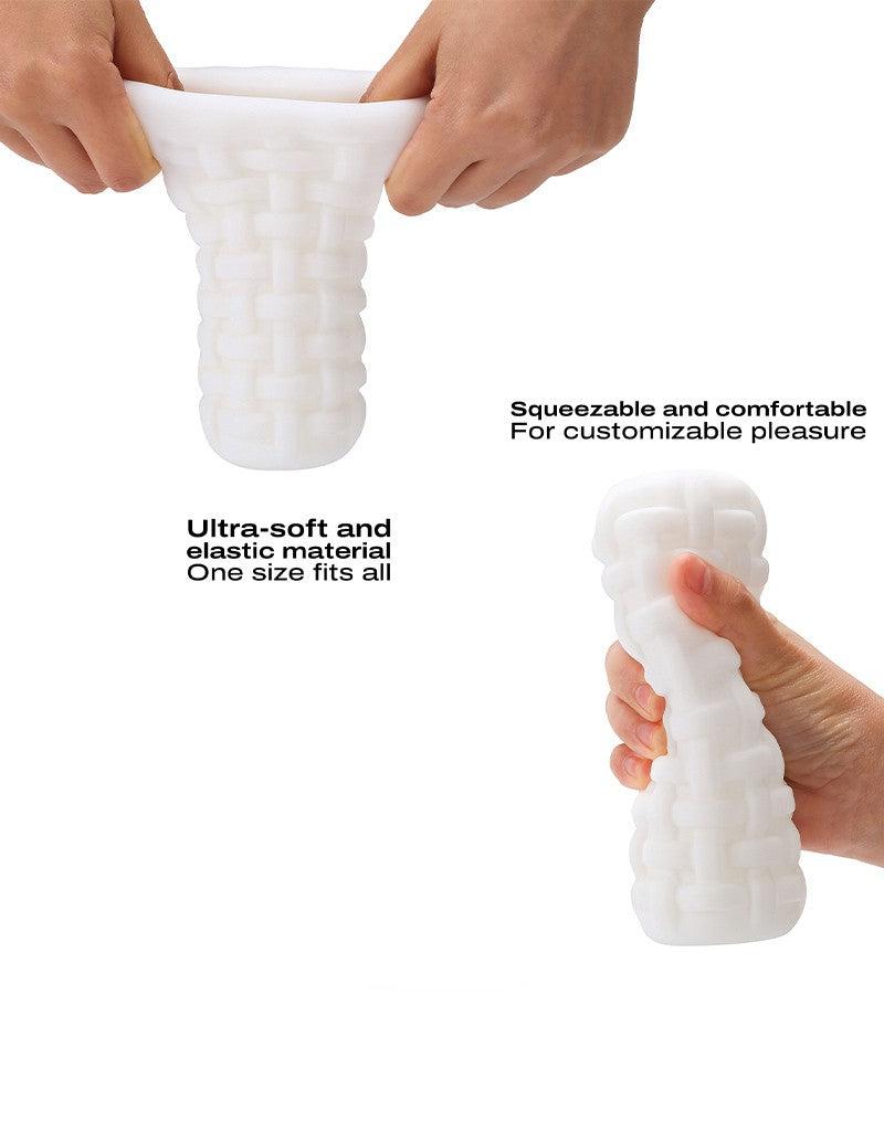 Dorcel - Masturbateur à texture - Tight - Blanc-Laced-up.nl
