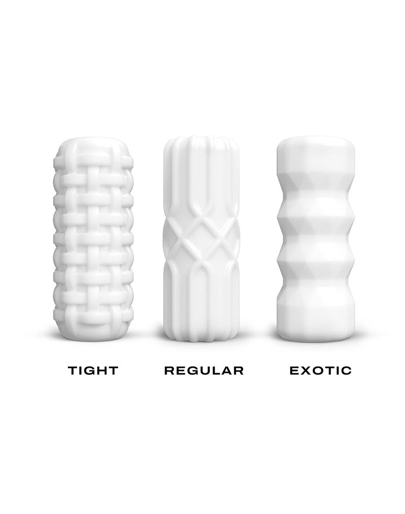 Dorcel - Masturbateur à texture - Tight - Blanc-Laced-up.nl
