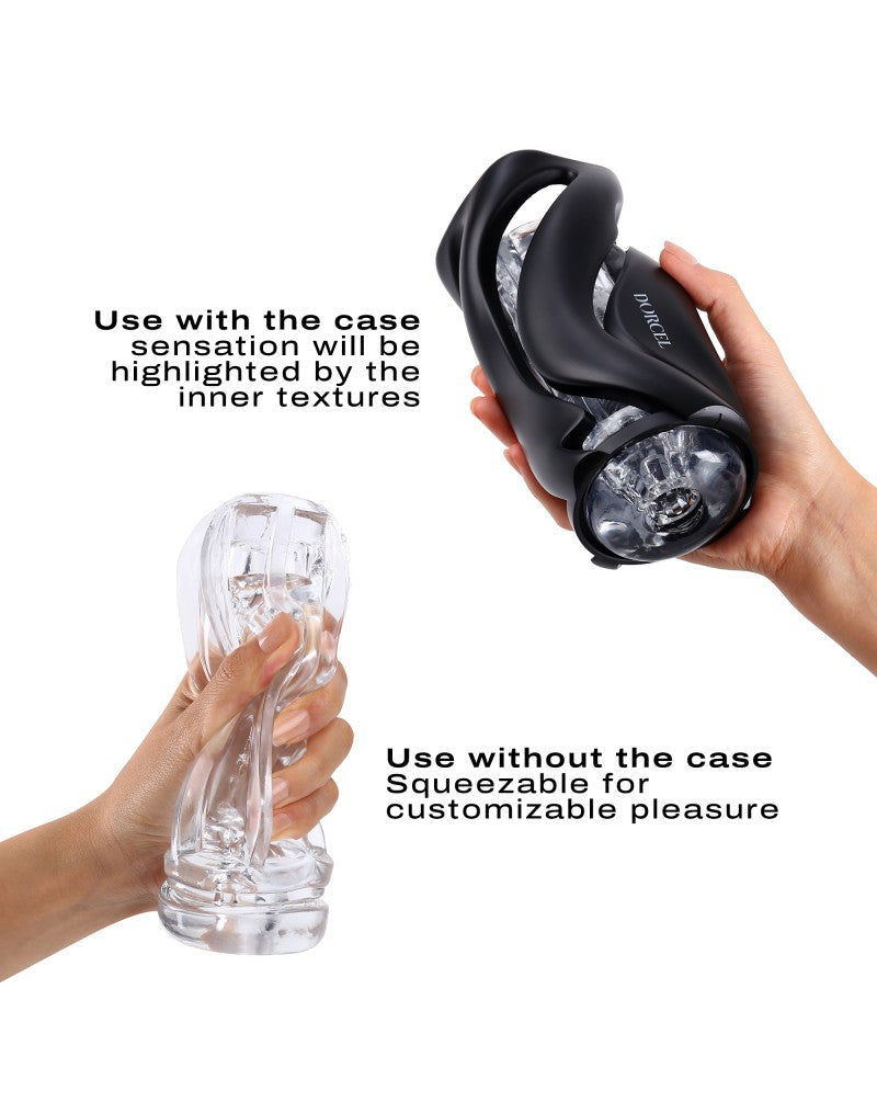 Dorcel - Deep Blow - Masturbator Met Sleeve - Zwart-Erotiekvoordeel.nl