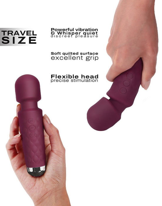 Dorcel - Mini Wanderful - Mini Wand Vibrator - Plum-Laced-up.nl