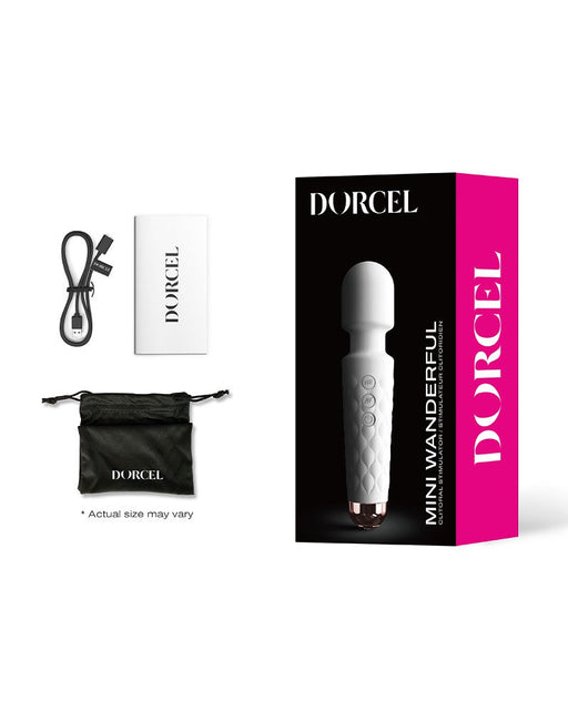 Dorcel - Mini Wanderful - Mini Wand Vibrator - Wit-Laced-up.nl