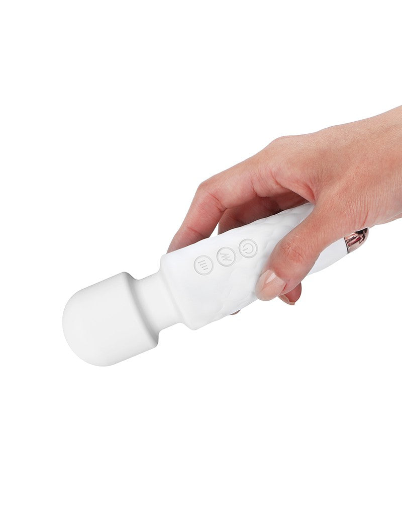 Dorcel - Mini Wanderful - Mini Wand Vibrator - Wit-Laced-up.nl