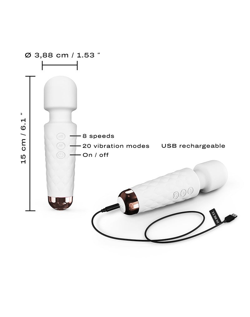 Dorcel - Mini Wanderful - Mini Wand Vibrator - Wit-Laced-up.nl