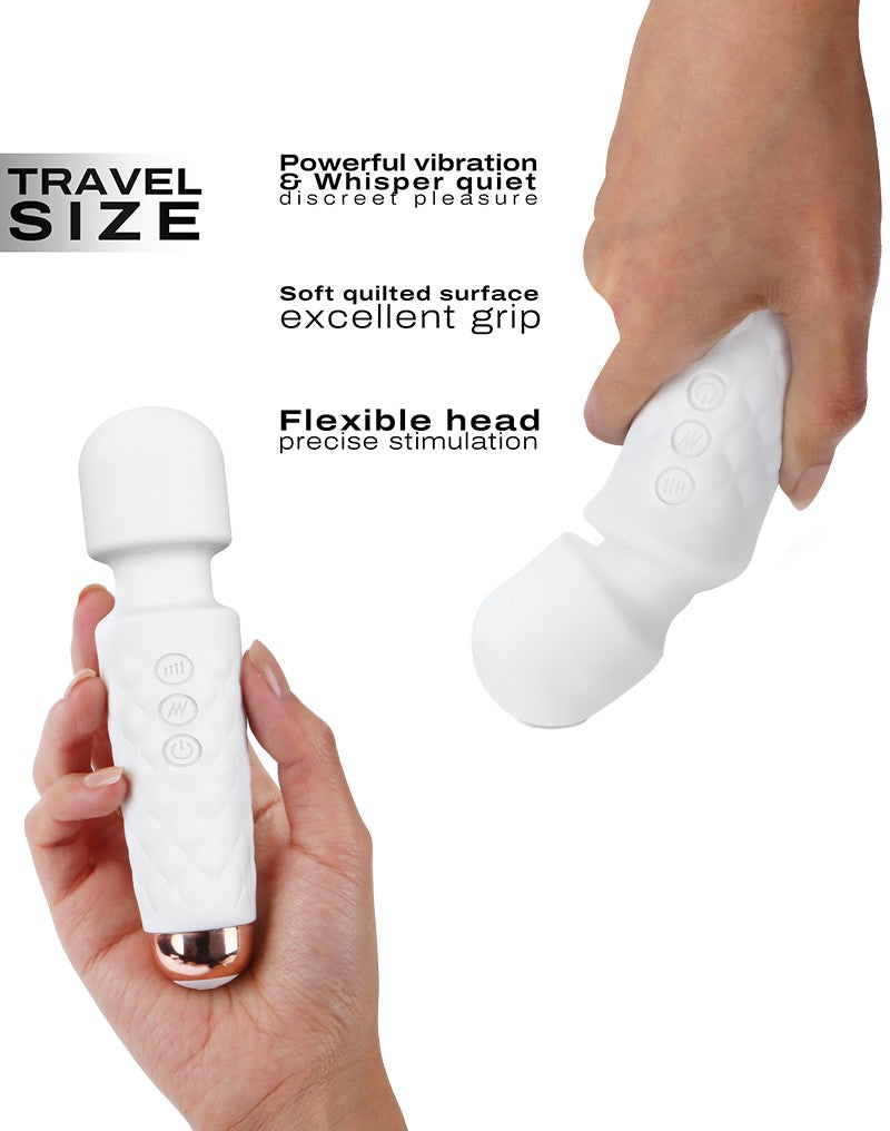 Dorcel - Mini Wanderful - Mini Wand Vibrator - Wit-Laced-up.nl