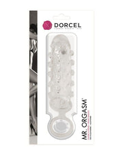 Dorcel - Mr. Orgasm Elastische Penis Sleeve Met Noppen - Transparant-Erotiekvoordeel.nl