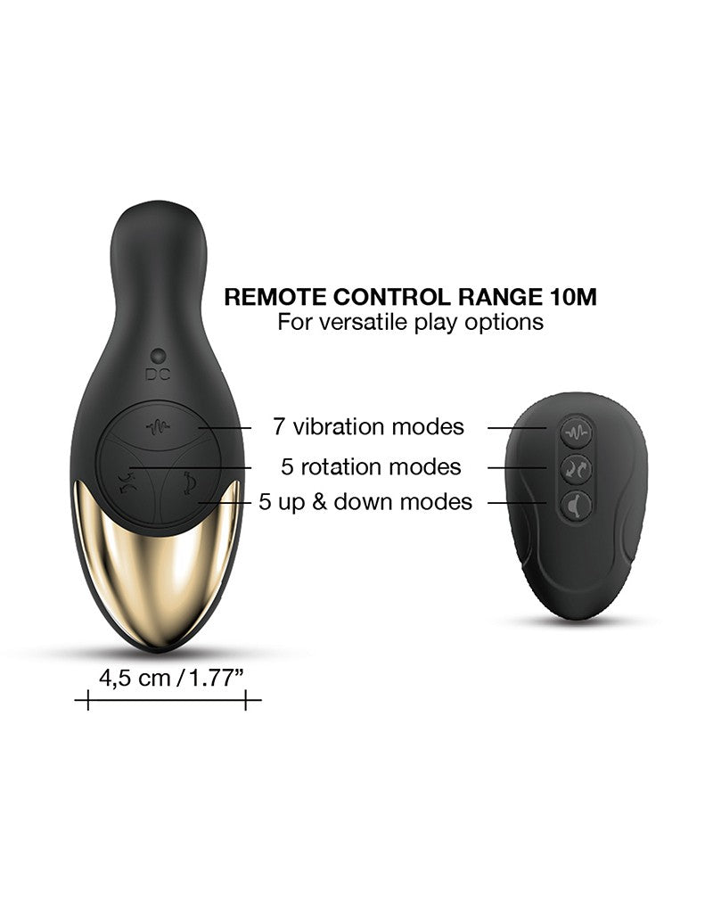 Dorcel - Multi P-Joy - Roterende Prostaat Massager - Met Afstandsbediening - Zwart-Laced-up.nl