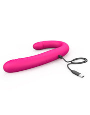 Dorcel - Orgasmic Double Do - Dubbele Vibrerende En Stotende Dildo - Roze-Laced-up.nl