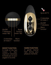 Dorcel - P-Finger - Verwarmende Prostaat Vibrator - Met Afstandsbediening - Zwart-Laced-up.nl