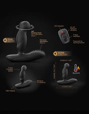 Dorcel - P-Swing - Prostaat Vibrator - Met Afstandsbediening - Zwart-Laced-up.nl