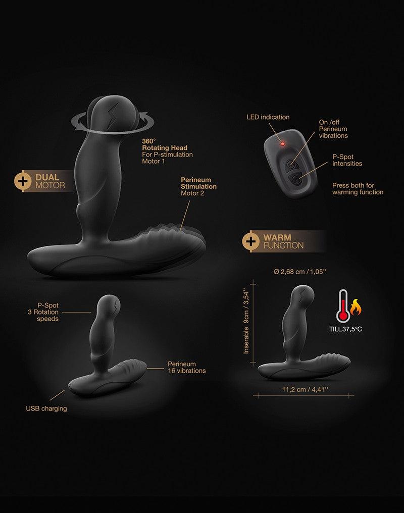 Dorcel - P-Swing - Prostaat Vibrator - Met Afstandsbediening - Zwart-Laced-up.nl