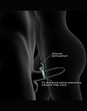 Dorcel - Power Clit - Glow In The Dark - Vibrerende Cockring Met Clitoris Stimulator-Laced-up.nl