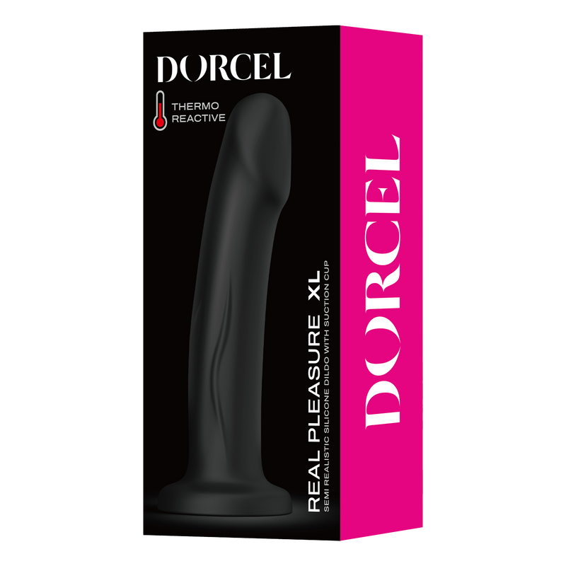 Dorcel - Real Pleasure - Stijlvolle Siliconen Dildo - Zwart-Erotiekvoordeel.nl