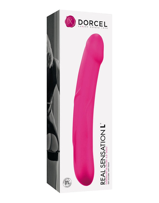 Dorcel - Real Sensation L - Klassieke Dildo - Roze-Laced-up.nl