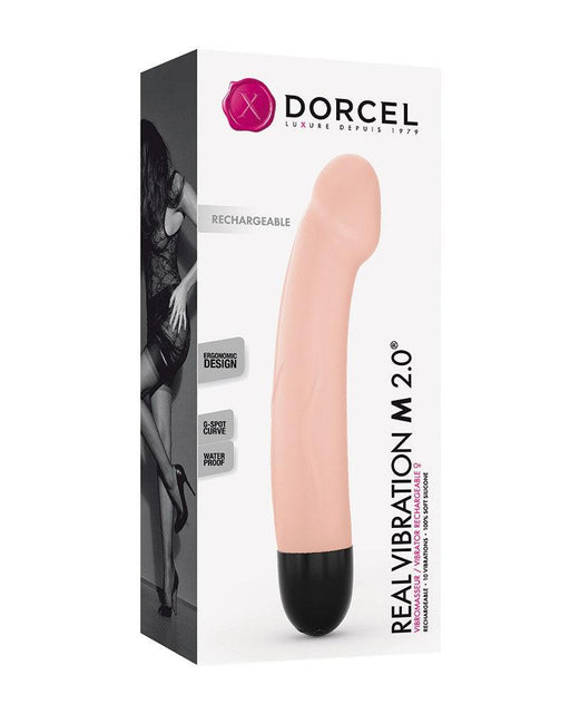 Dorcel - Real Vibration M - Realistische Vibrator - Lichte Huidskleur-Laced-up.nl
