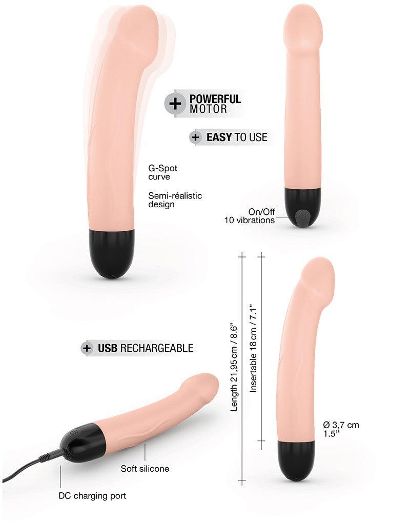 Dorcel - Real Vibration M - Realistische Vibrator - Lichte Huidskleur-Laced-up.nl