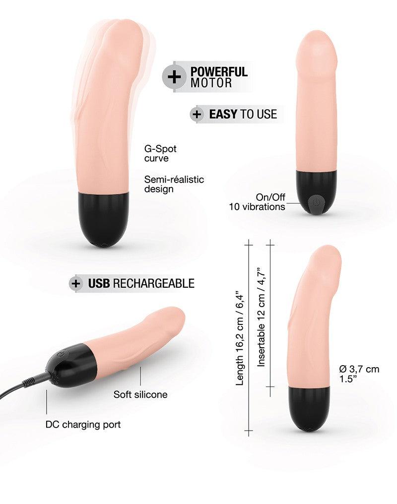Dorcel - Real Vibration S 2.0 - Oplaadbare Realistische Mini Vibrator - Lichte Huidskleur-Laced-up.nl