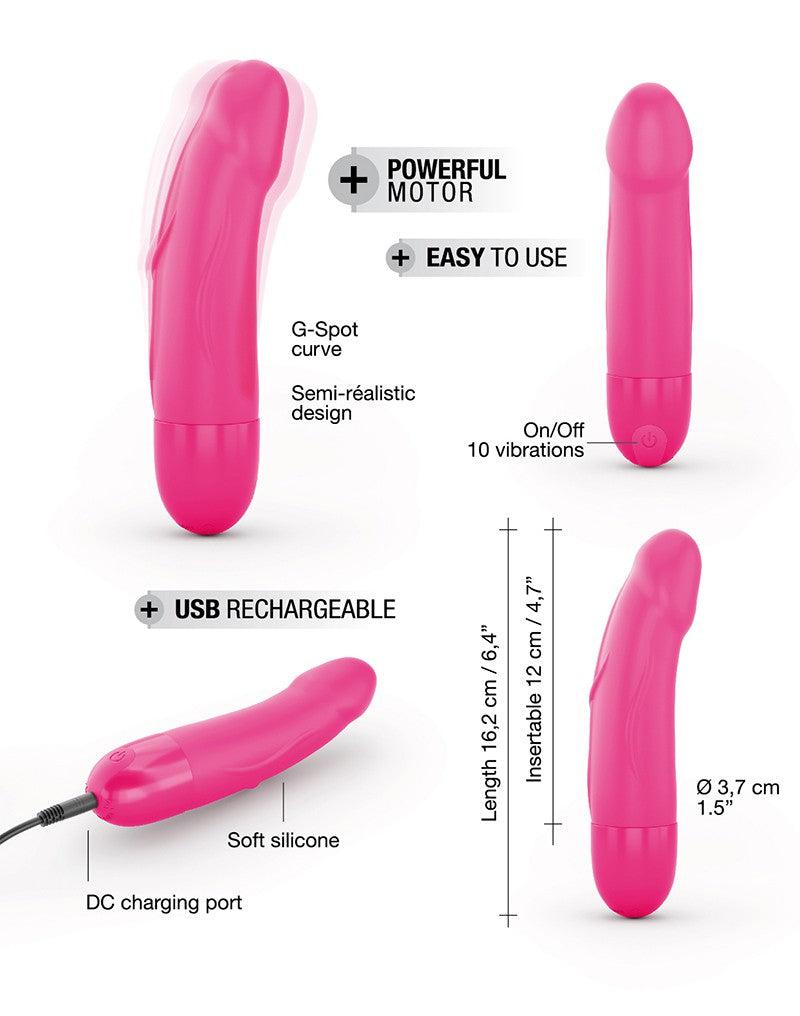 Dorcel - Real Vibration S 2.0 - Oplaadbare Realistische Mini Vibrator - Roze-Laced-up.nl