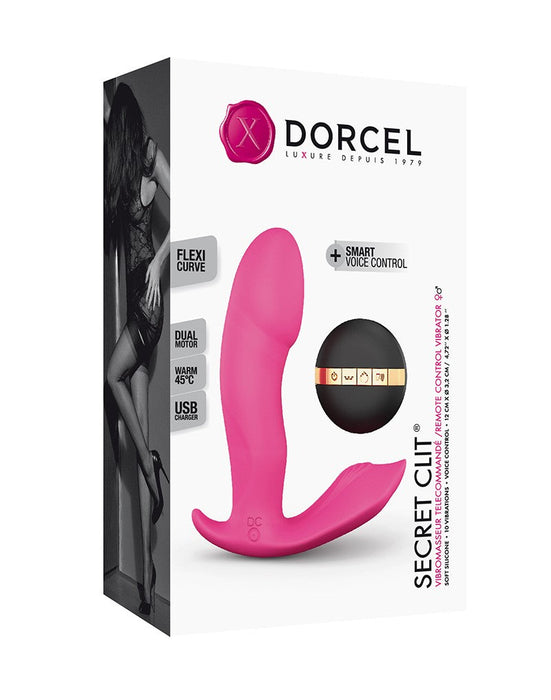 Dorcel - Secret Clit - G-spot Stimulator - Verwarmend - Met Voice Control - Roze-Laced-up.nl