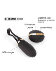 Dorcel - Secret Delight - Vibrerend Ei - Met Voice Control - Zwart-Laced-up.nl